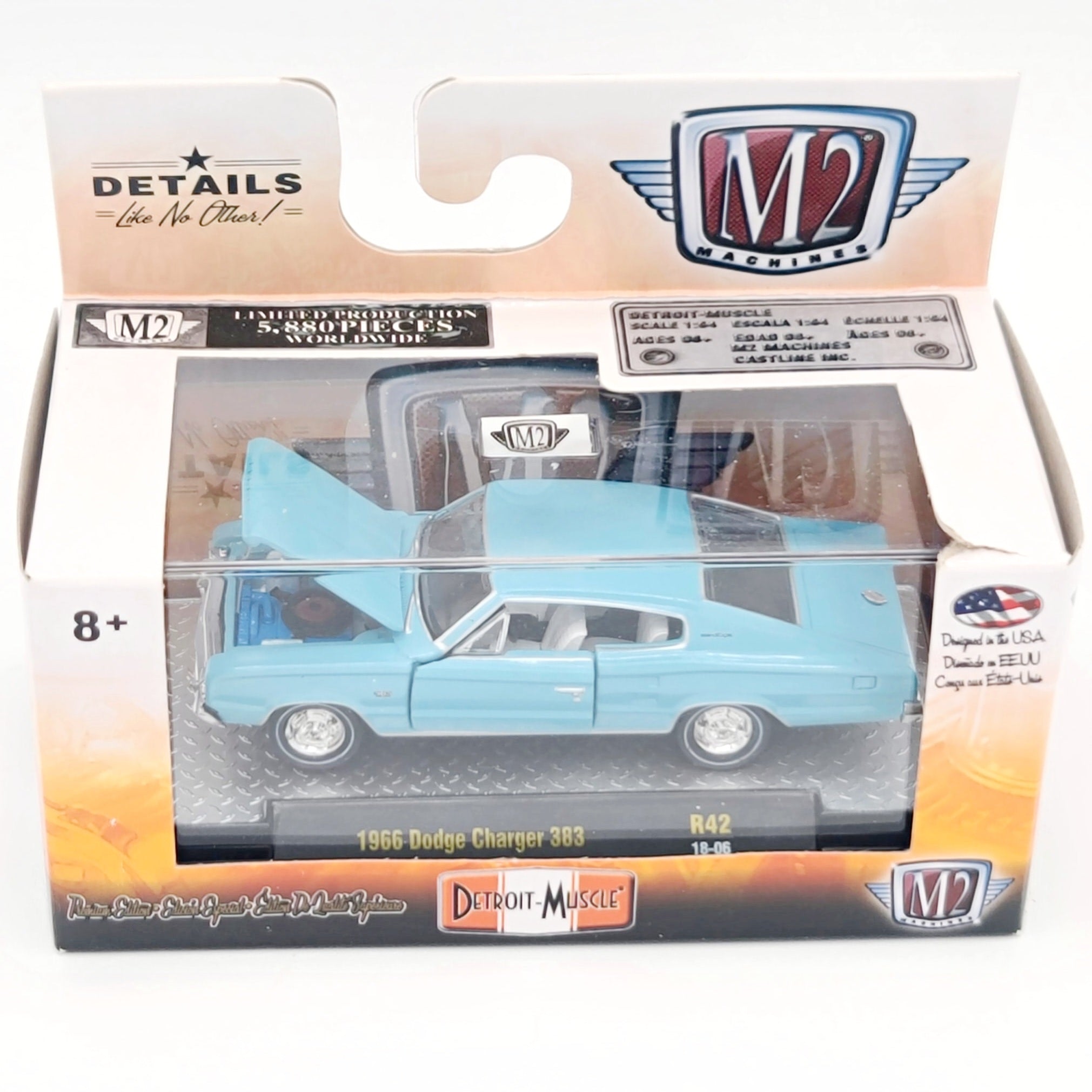 M2 Machines '66 Dodge Charger 383 (2018 Detroit Muscle Rel. 42)